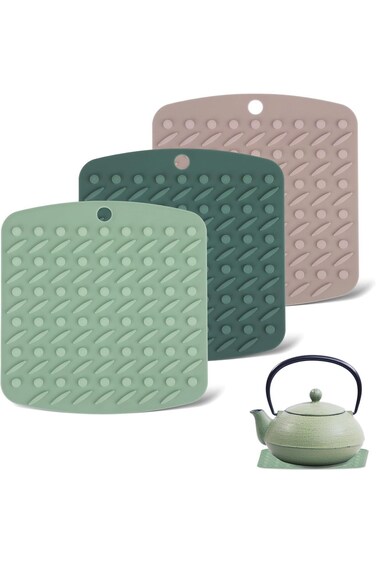 Silicone Pot Holder for Kitchen, Silicone Cool Tool, Trivet Mat Non Slip Heat Resistant Trivet Hot