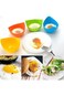 Tazweeq 4 PCS Silicone Egg Poacher Cups, Food-Grade, Non-Stick, BPA-Free for Microwave, Air Fryer,
