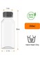 MFDSJ 10 Pcs 8 OZ Plastic Fillable Juice Bottles, Clear Bulk Beverage Containers, for milkshakes, J