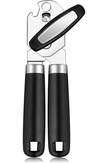 فتاحة علب يدوية محمولة من بابوريش، فتاحة علب يدوية قوية ذات حافة ناعمة مقطوعة، فتاحة علب شديدة التحمل