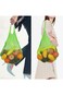 Autrucker Reusable Net String Shopping Bags 2PCS Washable Cotton Net String Shopping Bag with Handl