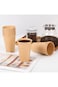 JAYEEY 100 Count 12 OZ Kraft paper cups Disposable Brown Paper Coffee Cups, Perfect for Hot Drink,