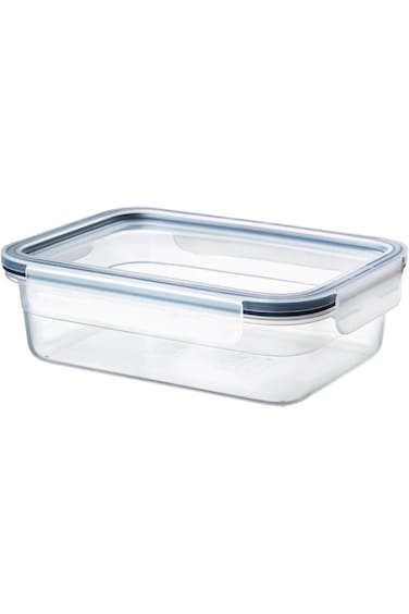Rectangular Plastic Food Container with Lid, 1.0 Litre