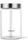 Borosil IDVGJRSS900 Glass Storage Jar with Lid (900ml, Transparent)