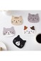 YelaJoy Cute Cat Cup Mats, Rubber Faces Insulated Durable Non Slip Hot Pads, Cat Shaped Coasters fo
