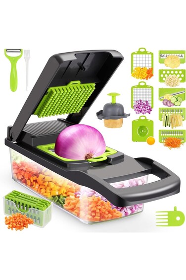 Vegetable chopper,senbowe multifunctional 13-in-1 food choppers onion chopper vegetable slicer cutt
