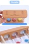 SYOSI Wooden Sand Hourglass Timer Wood Frame Hourglass Sandglass Sand Clock Timer 1+3+5 Minute Mini