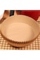 MIBRU Air fryer paper food plate liner brown16+4.5cm*50 (120g)