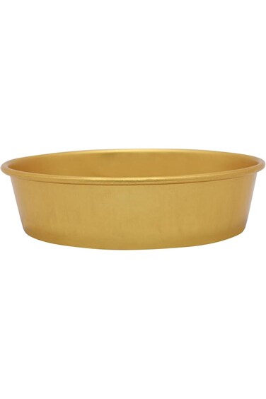 قالب كيك شيهون بن من الألومنيوم من سي سي-بين، ذهبي، مقاس 14.5   وعاء تقديم حلوى كريم كراميل   آمن للاستخدام في الفرن