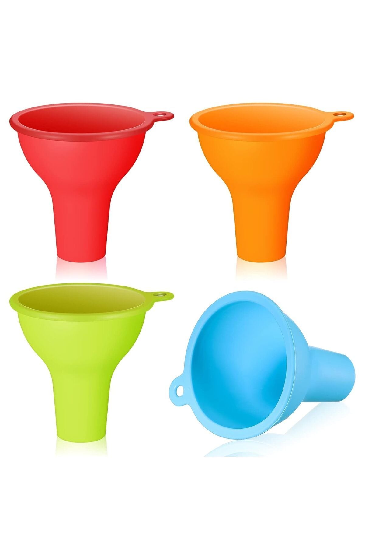 Shampoo Funnels Buy Excefore Silicone Funnels, 4 PCS Wide Mouth Funnel, Flexible ...