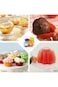 Erweicet 24Pcs Silicone 7cm Baking Cup Muffin Cup Thickened Silicone Cake Mold Color Puff Jelly Mol