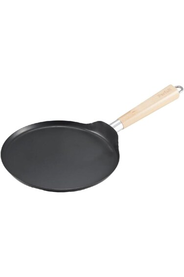 Parfait Heat Resistance Round Crepe Pan with Wooden Handle Black 24cm 31523-KE
