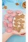 Sweet seven 8pcs Cartoon Fun Biscuit Cutter Set - 3D Shapes, DIY Fondant Cake Decor, Plastic Stampe