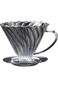 EqiEch V60 Glass Coffee Dripper - Reusable Pour Over Filter for Slow Brewing at Home - Fits All Cup