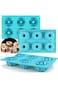 DELFINO Mini Bundt Cake Silicone Pan, Fluted Tube Cake Pans European Grade Non-Stick Fancy Molds fo
