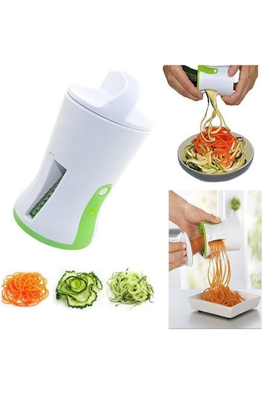 مبشرة خضراوات حلزونية من Oasisgalore، قطعة واحدة، مصنوعة من الفولاذ المقاوم للصدأ ABS، قطاعة جزر وخيار