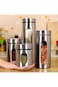 Stainless Steel Storage,Stainless Steel Glass Canisters,Kitchen Storage Jar,with Glass Window &amp; Air