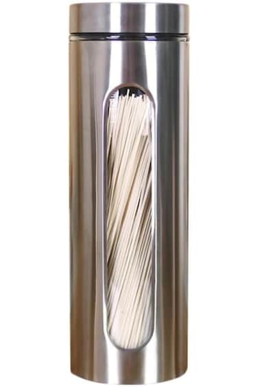 Stainless Steel Storage,Stainless Steel Glass Canisters,Kitchen Storage Jar,with Glass Window &amp; Air