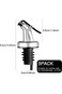 5 Pack Oil Pourer Spout, Olive Oil Bottle Stopper Spout Leak-Proof Dispenser Wine Pourer for Olive