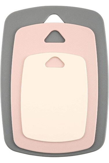 Aputue Kitchen Plastic Cutting Board Set, 3 PCS Professional Multi Color Chopping Boards Sets, Cutt