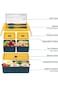 Bento Box For Kids, Insulated 2 Layer Lunch Box For Adults, Plastic Food Storage Container, Small M