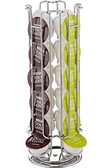 Nyganmelloz 24 Capsule Coffee Pod Holder Coffee Capsule Holder Stand Rack Storage for Nescafe Dolce