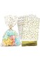ALMEKAQUZ 100 Pcs Party Favor bags Clear Candy Cookie Bags Gift Wrap Cello Cellophane Treat Bags Pa