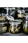 Glass Storage Jar with Lid, 0.5 L, Clear