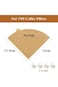 GBACHOOSE 400Pcs Coffee Cone Shaped Paper Filters Easy To Use Size V02, Coffee Filters V60 Compatib