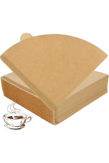 GBACHOOSE 400Pcs Coffee Cone Shaped Paper Filters Easy To Use Size V02, Coffee Filters V60 Compatib