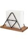 Tazweeq Napkin Holder, Freestanding Metal Paper Holder, Black Metal Wire Triangle Napkin Holder for