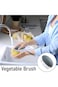 2 Pcs Vegetable Brush, Non-Slip Potato Scrubber with Flexible and Hard Bristles Fruit Cleaning Brus