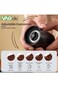 VAODO Manual Burr Coffee Grinder, Compact Cordless Travel Grinder, Ceramic Grinding Core, with Clea