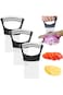 ALMEKAQUZ 3 Pcs Onion Slicer, Onion Holder for Slicing Stainless Steel Vegetable Slicer Tomato Cutt