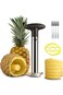 Tazweeq Pineapple Corer Slicer Peeler, Stainless Steel Eye Remover Decorator Wedger Cutter with Fru