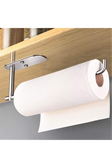 حامل مناشف ورقية زنبركي X، حامل مناديل مطبخ لاصق أو لولبي، خزانة مناشف ورقية مثبتة على الحائط