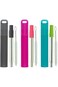 NALACAL Metal Reusable Straws, Collapsible Portable Telescopic Straw with Plastic Housing Silicone