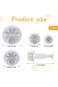 Hariendny Daisy Fondant Cutter, 4PCS Flower Plunger Cutters, 8Petals Daisy Cookie Cutter, Flower Co