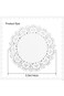 300 Sheets Disposable 5.5 inch Round Paper Doilies Lace Paper, Cake Packaging Paper Pad Dessert Pap