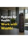 3 Premium Motivational BPA-Free Sports Water Bottle &ndash; Inspiring Hydration with Time Markers &amp; Quote