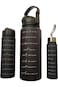 3 Premium Motivational BPA-Free Sports Water Bottle &ndash; Inspiring Hydration with Time Markers &amp; Quote