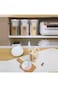SYOSI Airtight BPA-Free Food Storage Container with Compartments - Ideal for Cereal, Sugar, Flour,
