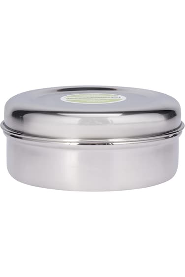 Royalford 12.7 CM Round Stainless Steel Puri Dabba- RF11472 Premium-Quality, Compact, Portable Desi