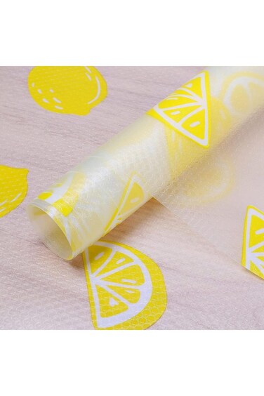 JZS Shelf Liner, Lemon Shelf Liners for Kitchen Cabinets Non-adhesive, 200&times;45CM Shelf Liners for Ki