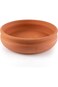Luksyol Clay Pan for Mexican, Indian, Korean Dishes - Handmade Terracotta Cookware for Oven, Unglaz