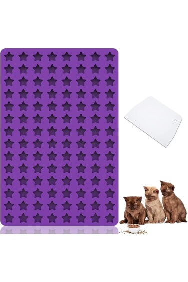 X spring Chocolate Mold, 112 Cavities Food-Grade Star Shape Silicone Molds, Cake Pop Mold for Choco