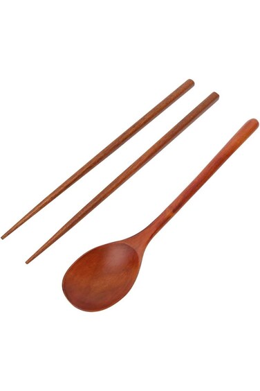 Wood Spoon, Wood Mteril Wood Tblewre Comfortble Durble Slip for Coffee for Trvel