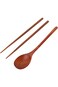 Wood Spoon, Wood Mteril Wood Tblewre Comfortble Durble Slip for Coffee for Trvel