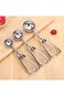 MIBRU 6cm Kitchen Ice Cream Scoop Potato Scoop Stainless Steel Spoon Ice Cream Ball Maker Kitchen A