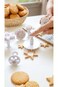 Sweet seven Snowflake Cookie Cutter Set - Plastic Fondant Cake Decoration Tool for Icing and Cake E